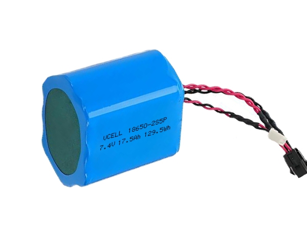 7.4V 17.5Ah 2S5P 18650 Rechargeable Lithium Ion Battery