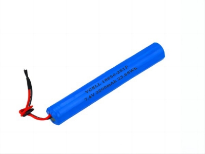 7.4V 3200mAh Rechargeable 18650 Li-Ion Battery With PCM