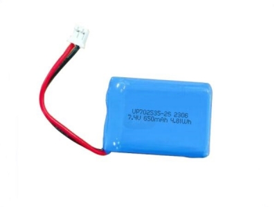 7.4V 650mAh 4.81Wh 702535 2S Lithium Polymer Battery Pack