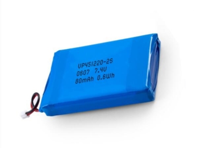 7.4V 80mAh 451220 2S  LiPO Battery