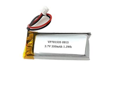 3.7V 350mAh 701535 Rechargeable Lipo Battery