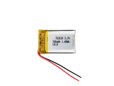 High Rate 3.7V 380mAh 702030 Lithium Polymer Battery 