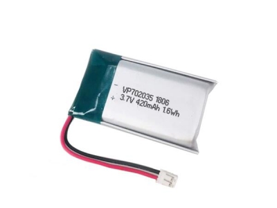 3.7V 420mAh 702035 LiPo Battery