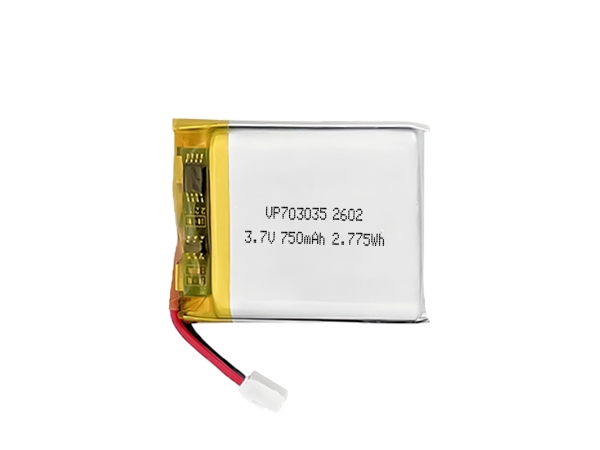 703035 3.7V 750mAh Li-Polymer Rechargeable Batteries