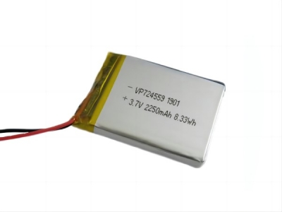 VP724559 3.7V 2250mAh Rechargeable Lipo Battery
