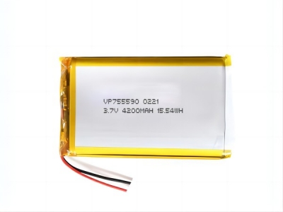 3.7V 4200mAh VP755590 Rechargeable LiPo Battery For Tablet PC