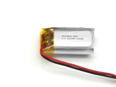 3.7V 240mAh 801525 Rechargeable Li-Poly Battery