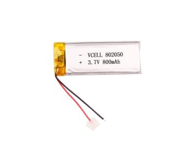 3.7V 800mAh 802050 Lithium Polymer Battery