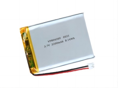 VP804260 3.7V 2200mAh Rechargeable Lithium Polymer Battery