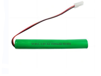 3.6V AA 1500mah Rechargeable NI-MH battery For Emergency Light
