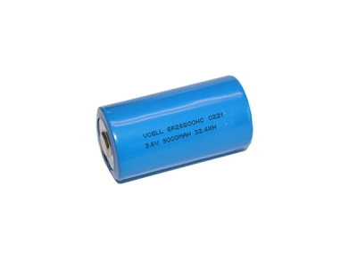 3.6V 9000mAh ER26500HC Li-SOCL2 Battery