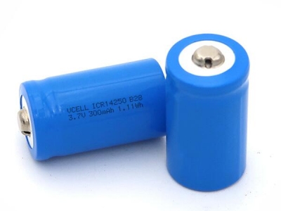 3.7V 300mAh ICR14250 Rechargeable Lithium Ion Battery
