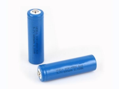 ICR14500 3.7V 600mAh Cylindrical Rechargeable Li-Ion Battery