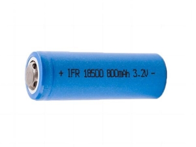 IFR18500 3.2V 800mAh Rechargeable LiFePo4 Battery