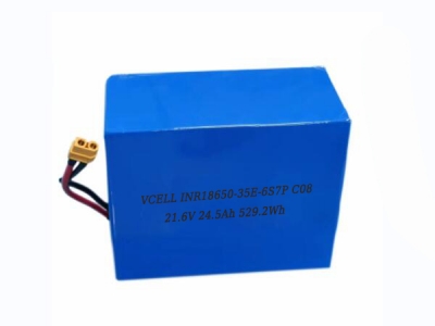 21.6V 24.5Ah 18650 6S7P Rechargeable Li-Ion Battery